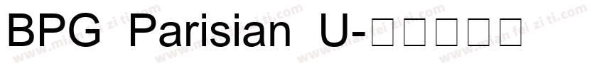 BPG Parisian U字体转换